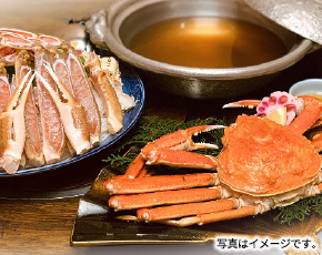 ゆで姿がに一匹とかにすきコースイメージ